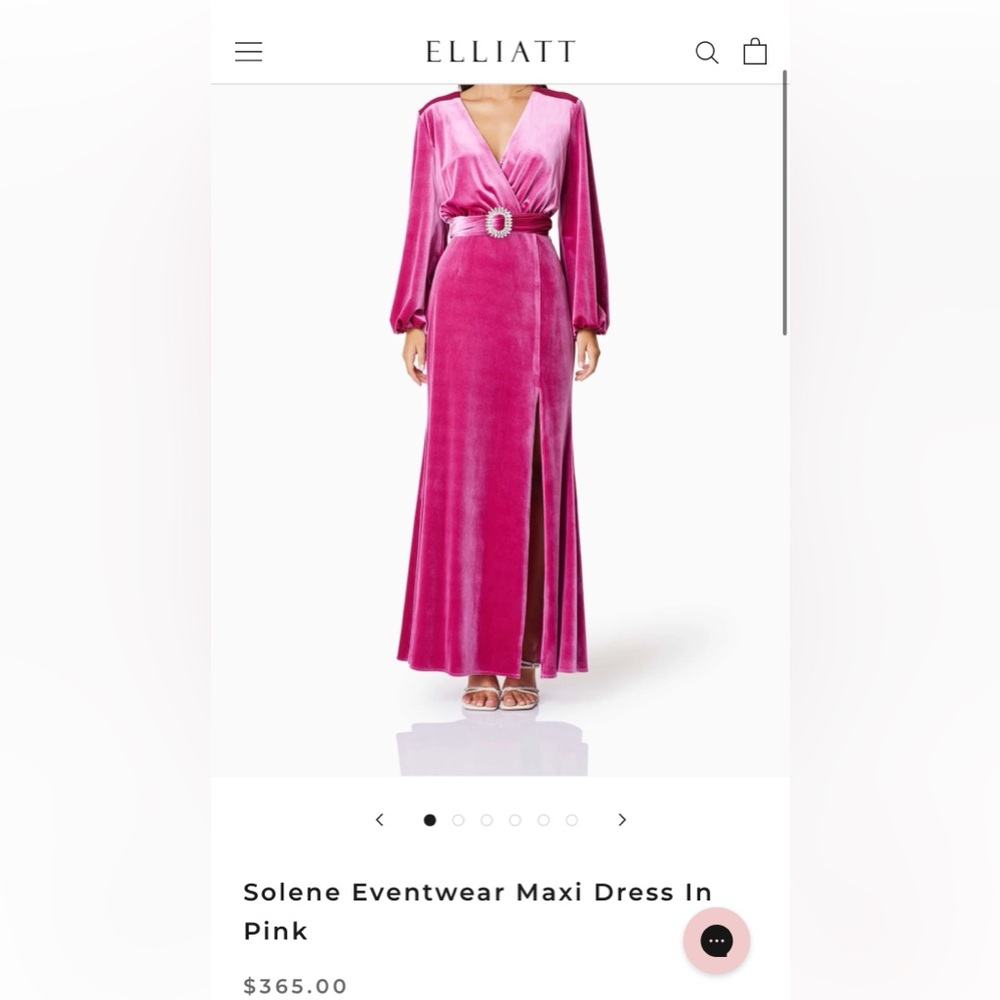 Elegant Pink Velvet Maxi Dress with Rhinestone Belt